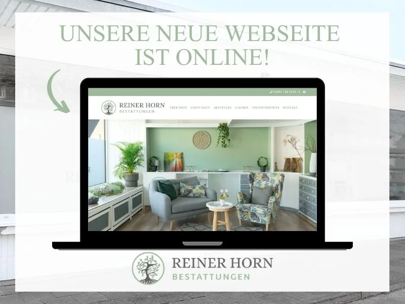 Reiner Horn Bestattungen Webseite